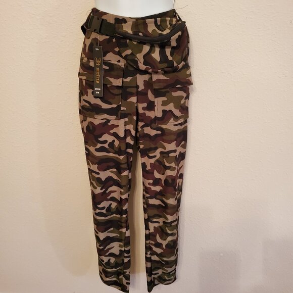 Women's Camouflage Printed Pants Casual Stretchy Size S/M. - Picture 9 of 15
